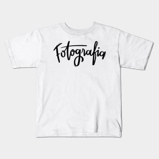 Fotografia - Photography Company Quote Name Kids T-Shirt